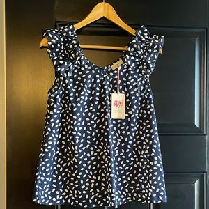 Women’s dressy tank with detailed shoulder. Size small NWT
